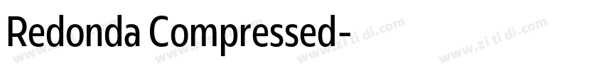 Redonda Compressed字体转换